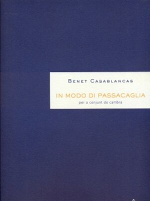 cover image of In modo di passacaglia